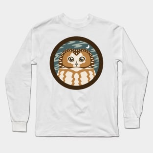 Saw whet Owl Logo Long Sleeve T-Shirt